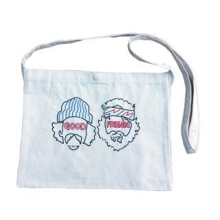 Soulsmania / EMBROIDERED SACOSH BAG /GOOD FRIENDS
