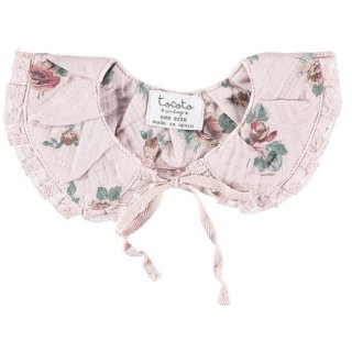50%OFF!tocoto vintage / Flower print collar with lace trim / PINK