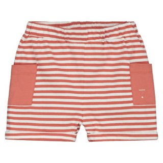 60%OFF!GRAY LABEL / Relaxed Pocket Shorts / Faded Red & Off White Stripe / 3-4Y,5-6Y