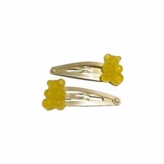 ں١Milk  Soda / Gummy Hair Clips / Yellow