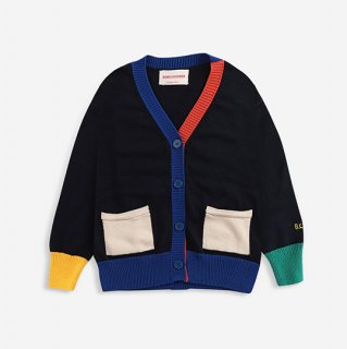 【50%OFF!】BOBO CHOSES / Multicolor knitted cardigan / KID / 6-7Y