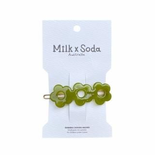 ں١Milk  Soda / FLEUR HAIR CLIP / OLIVE