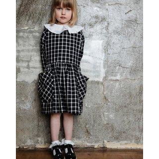 AS WE GROW / POCKET DRESS / Navy Checked 
