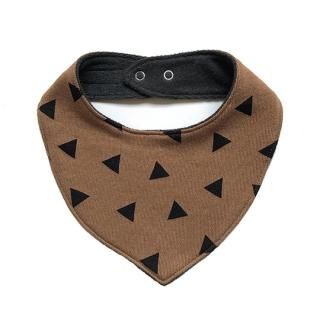 chocolatesoup / GEOMETRY SWEAT BIB / TRIANGLE / BROWN