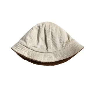 chocolatesoup / CORDUROY X BOA REVERSIBLE HAT / BEIGE