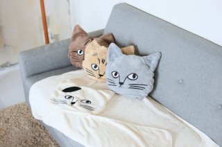松尾ミユキ / Matsuo Miyuki / Cat Face Blanket / GY