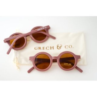 GRECH & Co. / Original Round Sustainable Sunglasses / burlwood