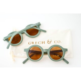 GRECH & Co. / Original Round Sustainable Sunglasses / fern