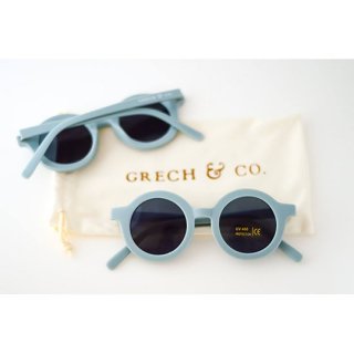 GRECH & Co. / Original Round Sustainable Sunglasses / light blue