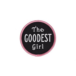 Oxford Pennant /  THE GOODEST GIRL Embroidered Patch