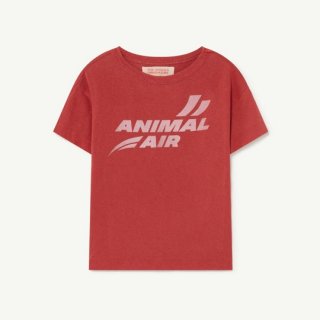 【30%OFF!】The Animals Observatory / ROOSTER KIDS+ T-SHIRT / MAROON ANIMAL AIR / KIDS /2y , 6y