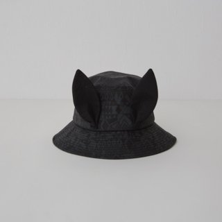 eLfinFolk / Folk art print Beast Bucket Hat by CA4LA / black