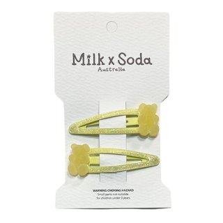 Milk ｘ Soda / SUGAR BEAR HAIR CLIP / YELLOW