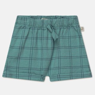 My Little Cozmo / plaid crepe baby shorts / green