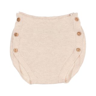 buho. / NB BUTTONED KNIT CULOTTE  / CREAM PINK / NEW BORN / 3M , 6M