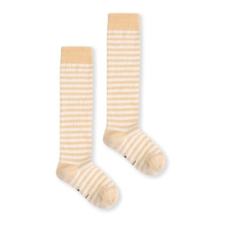 GRAY LABEL / Long Ribbed Socks GOTS / 422 Apricot/Cream