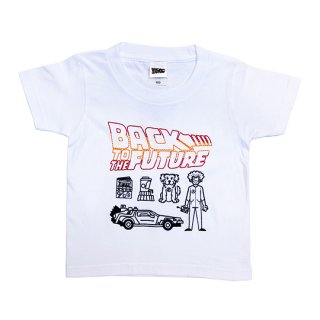 Soulsmania / BACK TO THE FUTURE EMBROIDERED T-SHIRTS / WHITE
