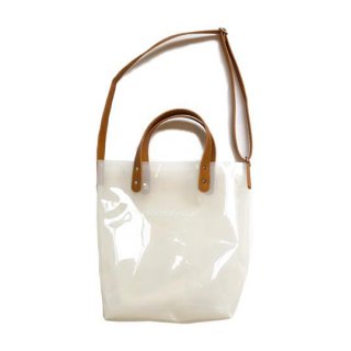 chocolatesoup / PVC TWO WAY BAG / WHITE