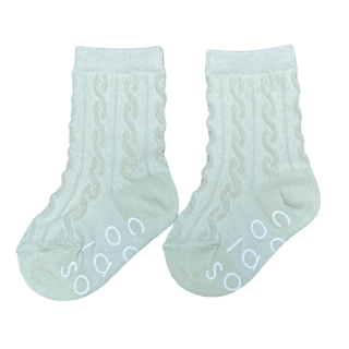 chocolatesoup / BABY CABLE SOX / MINT