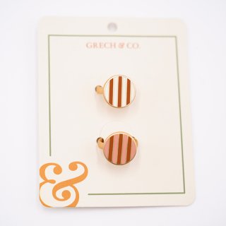 GRECH & Co. / Enamel Rings-Kids set of 2 pairs  / Stripes 134 