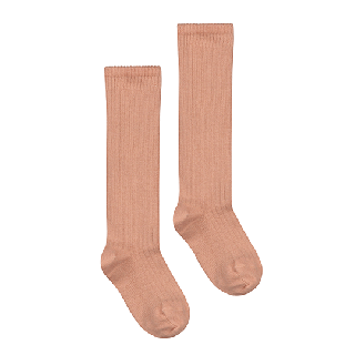 GRAY LABEL / Long Ribbed Socks GOTS / Rustic Clay
