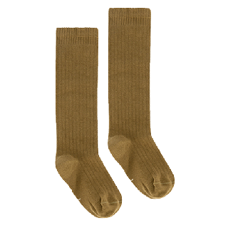 GRAY LABEL / Long Ribbed Socks GOTS / Peanut