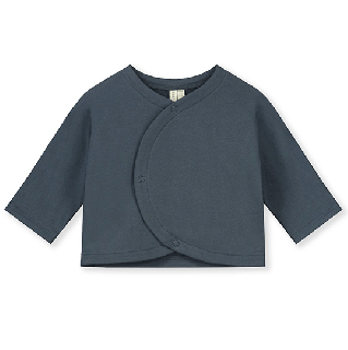 GRAY LABEL / Baby Curved Cardigan GOTS / Blue Grey / Baby