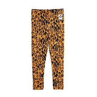 mini rodini AW22 / Basic leopard leggings / beige