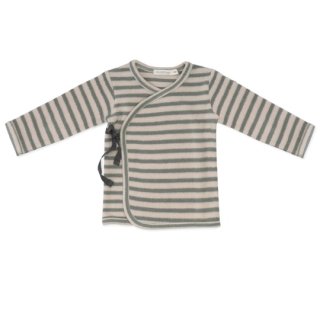 Phil&Phae / Teddy baby cardigan stripes / Eucalyptus