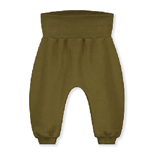 GRAY LABEL / Baby Folded Waist Pants GOTS / Olive Green / Baby / 3-6m 6-9m, 18-24m
