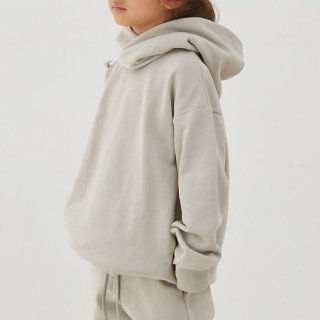 MOUN TEN. / organic sweat hoodie (separate) / greige / 95cm
