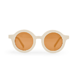 GRECH & Co. / New Round Polarized Sunglasses / Dove White 165