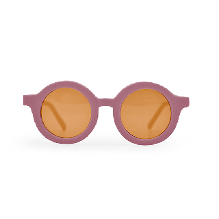 GRECH & Co. / New Round Polarized Sunglasses / Mauve Rose 169