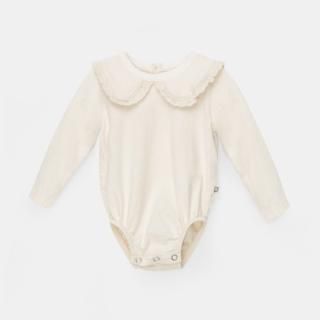 40%OFF!My Little Cozmo / Organic Baby Collar Bodysuit / Ivory