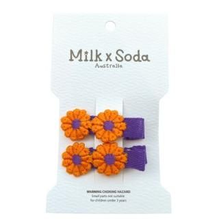 ں١Milk  Soda / CHAMOMILE HAIR CLIP / ORANGE