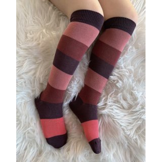 condor / Knee socks with coloured wide stripes / 197 / 6y