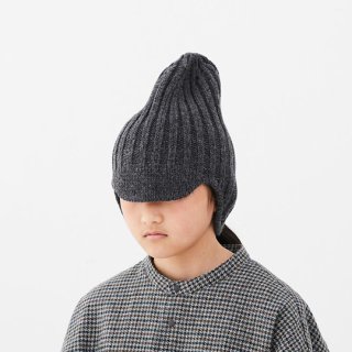 MOUN TEN. / knit flight cap / charcoal