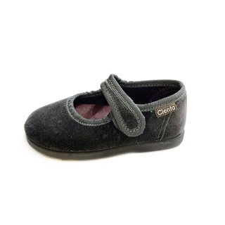 CIENTA / Velour one strap shoes / Gris / 31