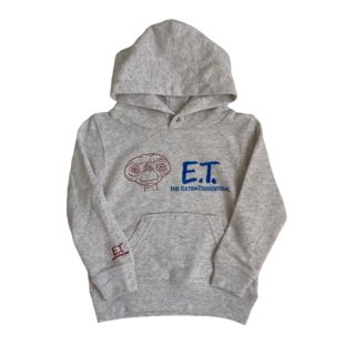 Soulsmania / E.T. Embroiderered sweat parka / Oatmeal
