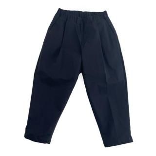 MOUN TEN. / Re-nylon gaba 1tuck pants / black / 110cm
