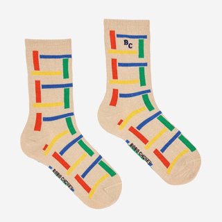 30%OFF!BOBO CHOSES SS23 / Multicolor Beacons all over long socks / ACC. KID / EU29-31