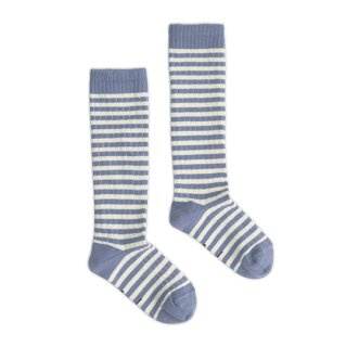 20%OFF!GRAY LABEL / Long Ribbed Socks GOTS / Lavender - Cream