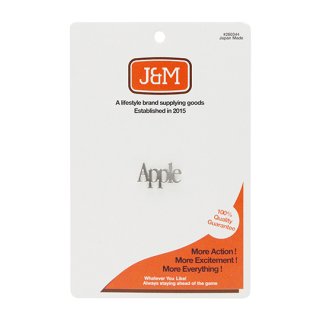 J&M / Lapel Pin / Apple / Silver