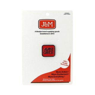 J&M / Lapel Pin / Avant-Garde / Red