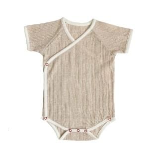 chocolatesoup / VINTAGE COTTON STRIPE ROMPERS / Beige