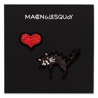 Macon&Lesquoy / Patches - Cat + Heart
