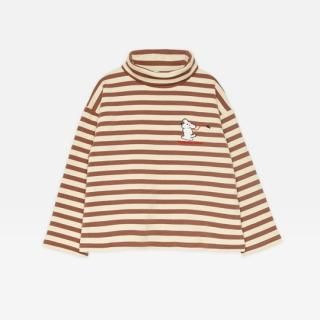 40%OFF!WEEKEND HOUSE KIDS / Dog stripes sweatshirt turtle neck / Sand