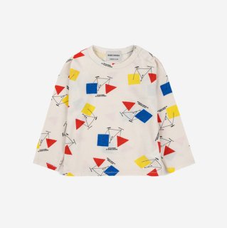 40%OFF!BOBO CHOSES AW23 / Baby Crazy Bicy all over long sleeve T-shirt / 9M, 18M, 24M