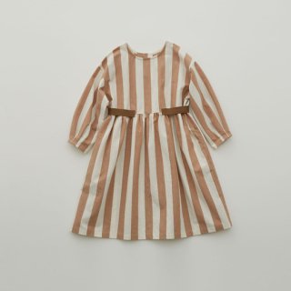 40%OFF!eLfinFolk / Cotton linen Wide stripe Dress / beige