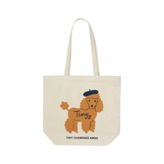 TINYCOTTONS AW23 / POODLE MERCHANDISE BAG / light cream